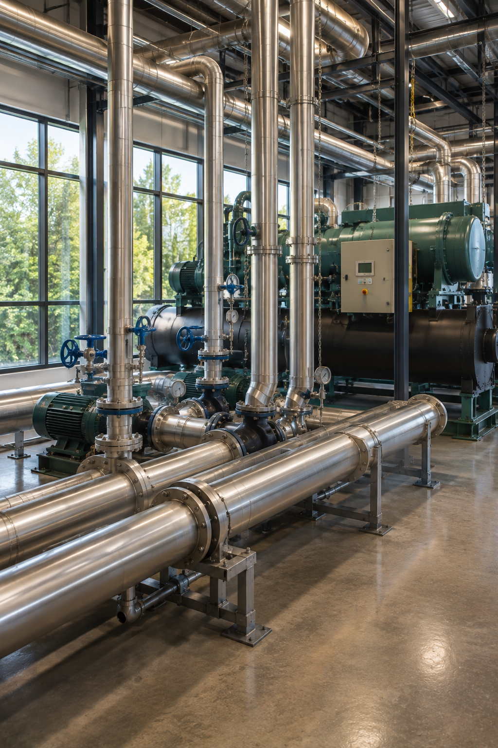 Water-side economizer circuit taking load off the chillers